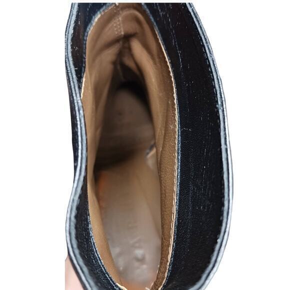 MARNI Ankle Booties Moto Biker Heeled Boots Black Soft Leather Size 38 8 - Picture 11 of 16